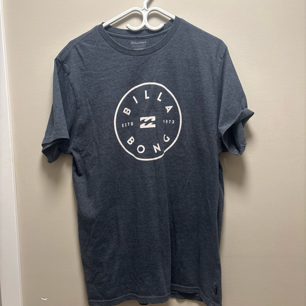 Billabong Men's grey Logo Crew Tee
